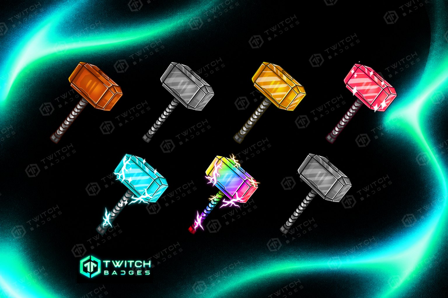 Hammer Twitch Sub Badges preview