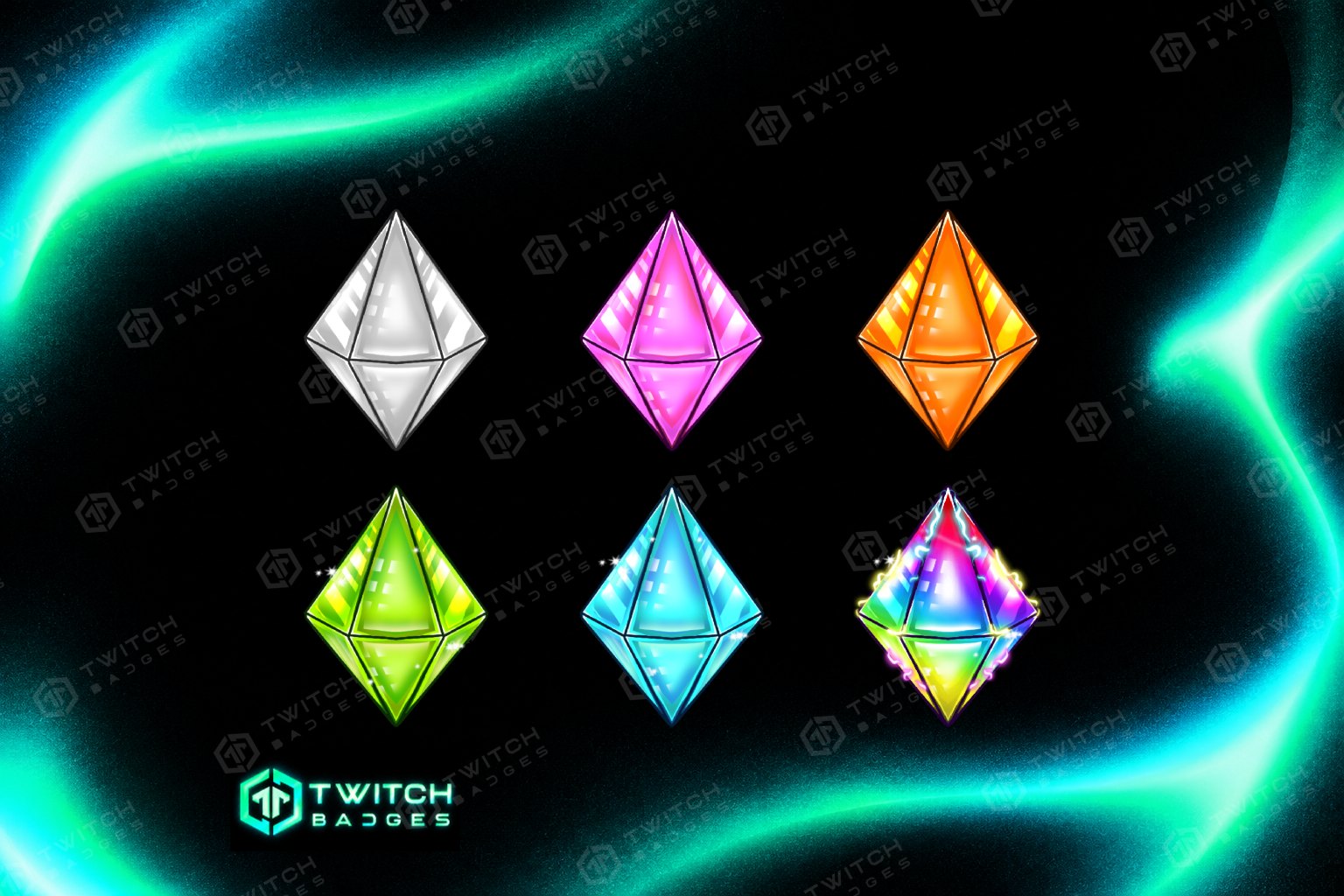Crystal Twitch Sub Badges preview