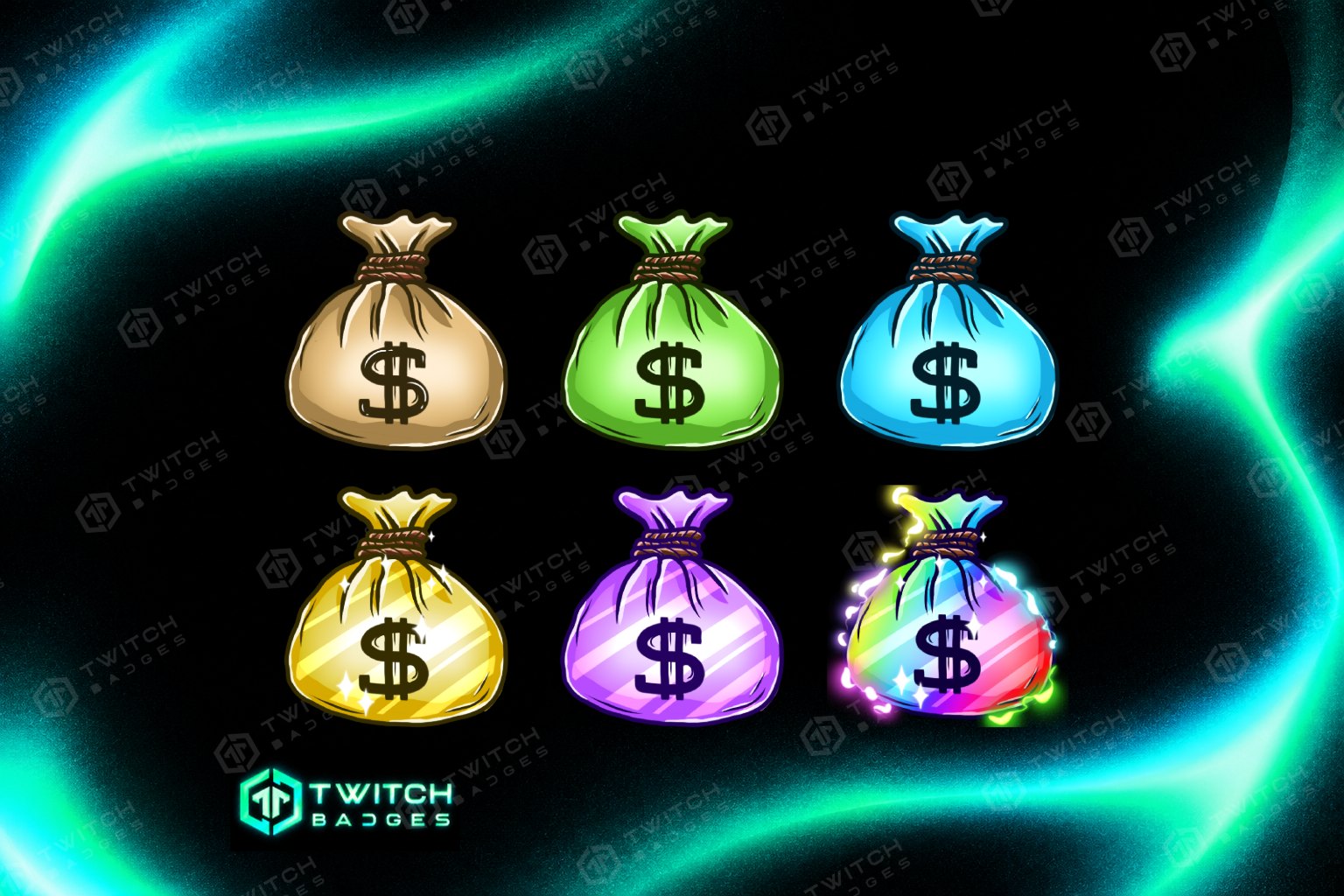 Money Bag Twitch Sub Badges preview
