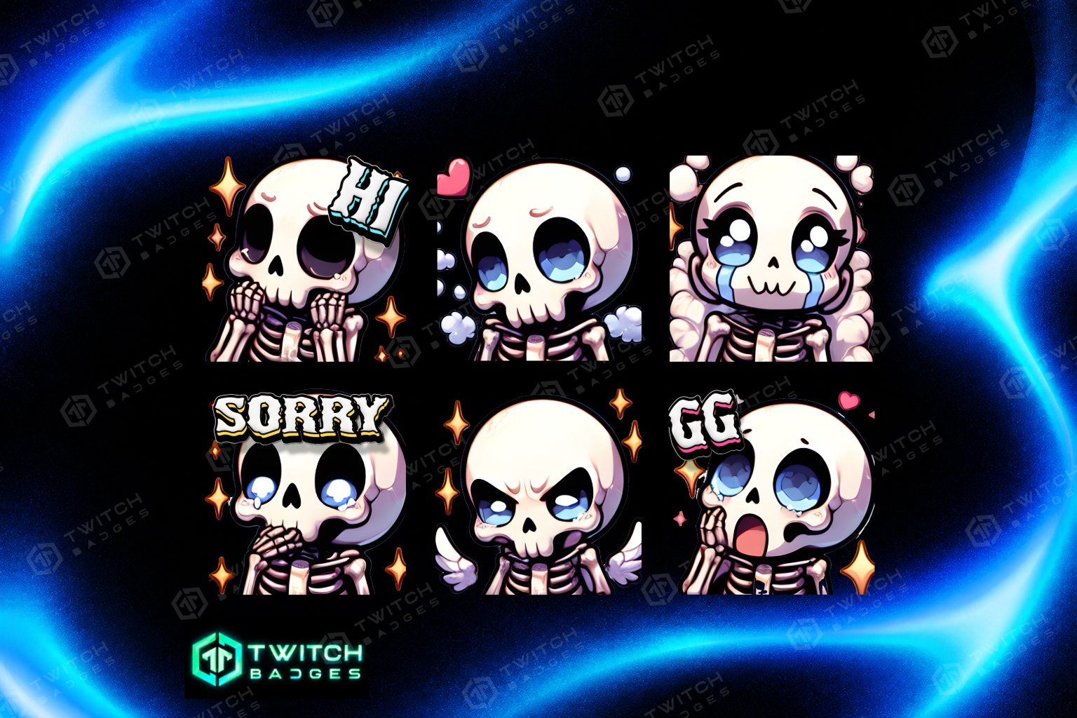 Skeleton V2 Twitch Emotes preview