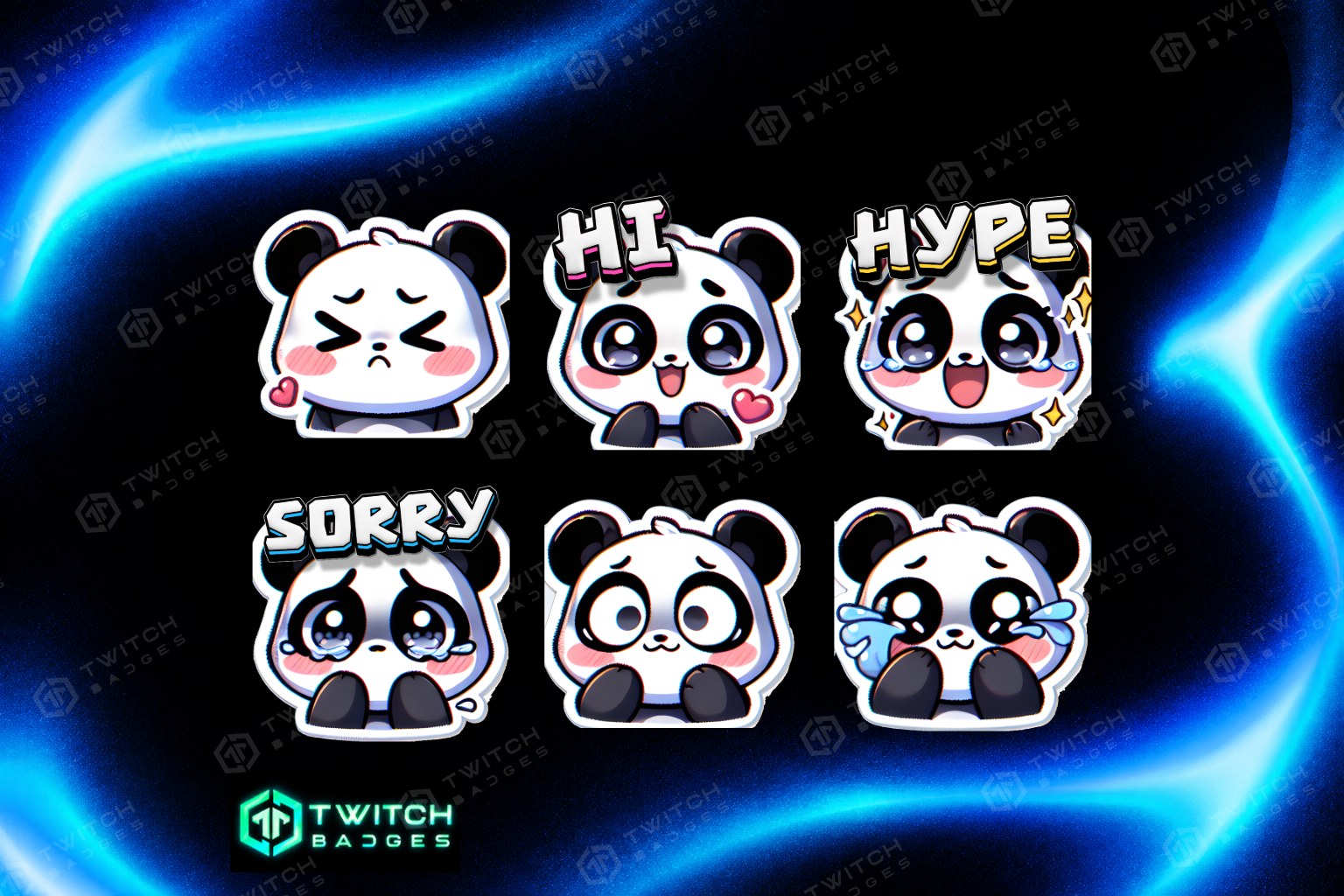 Panda V2 Twitch Emotes preview