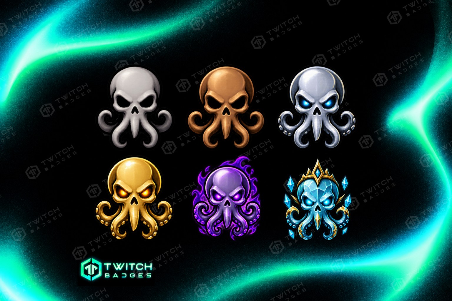 Sea Skull Twitch Sub Badges preview