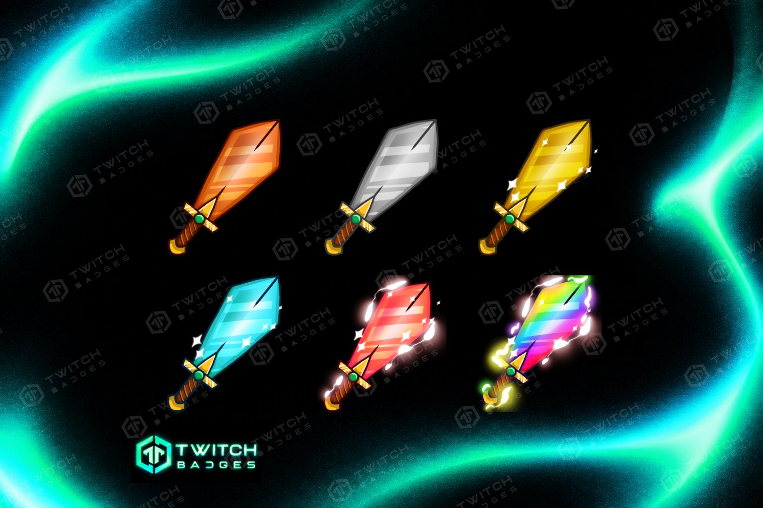 Sword Twitch Sub Badges preview