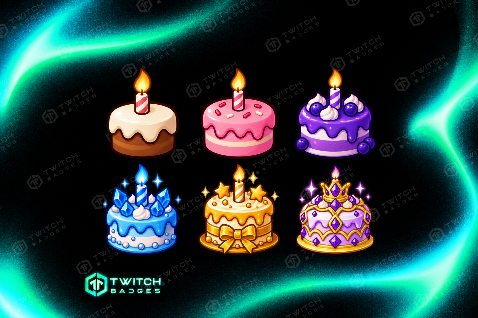 Cake V2 Twitch Sub Badges preview