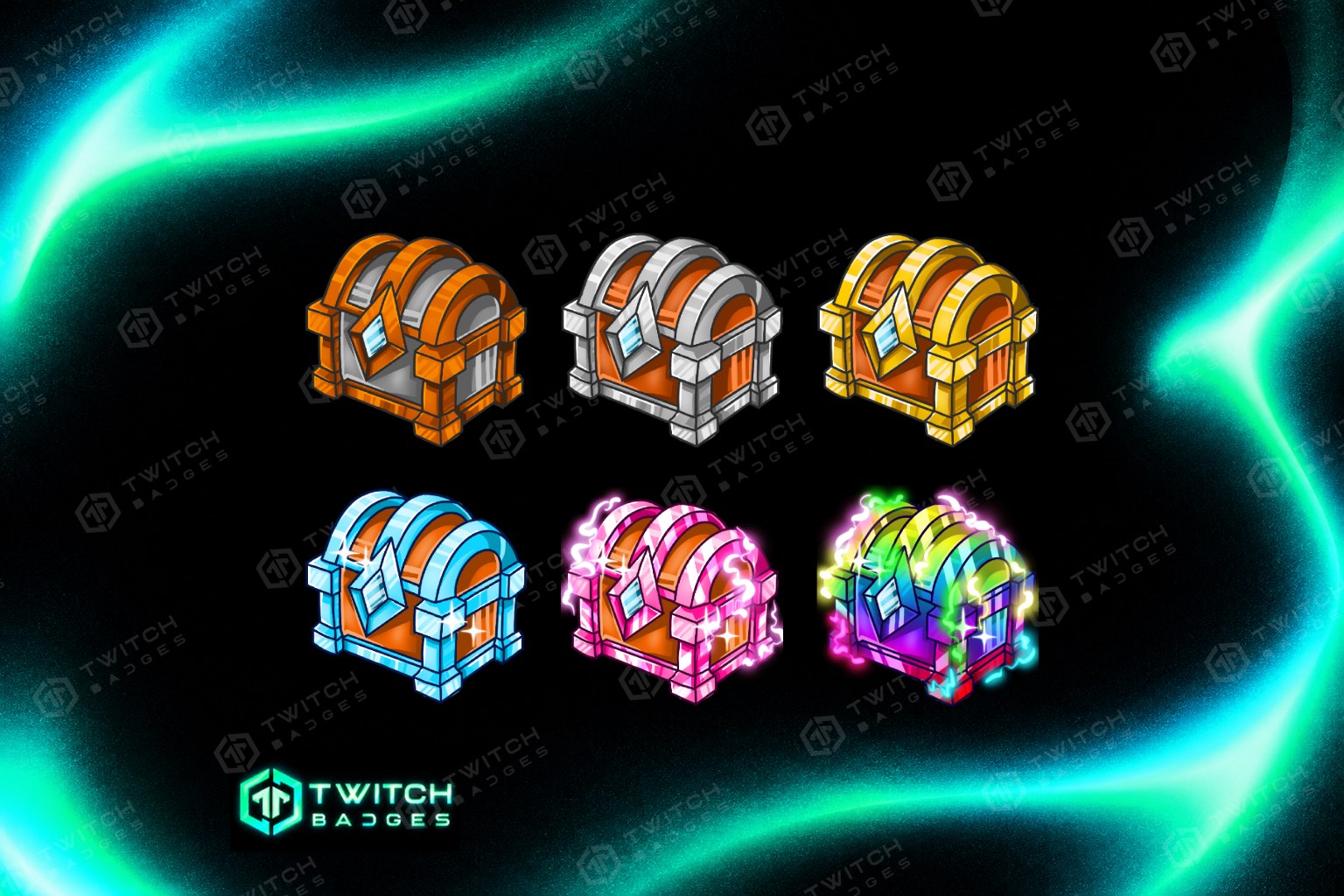 Treasure Chest Twitch Sub Badges preview