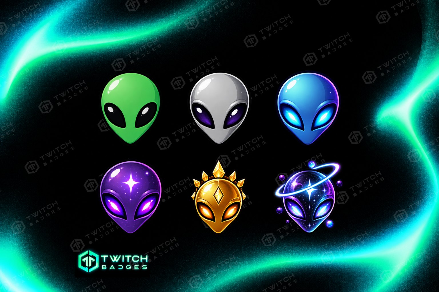 Alien Twitch Sub Badges preview