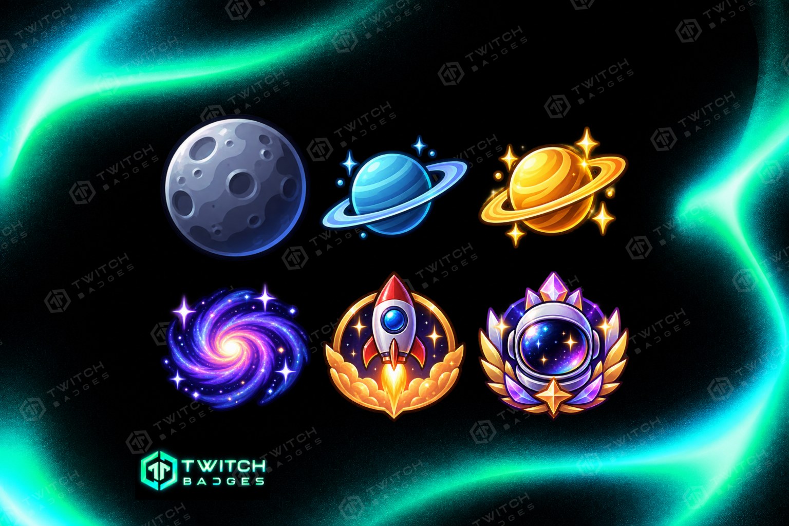 Space V2 Twitch Sub Badges preview
