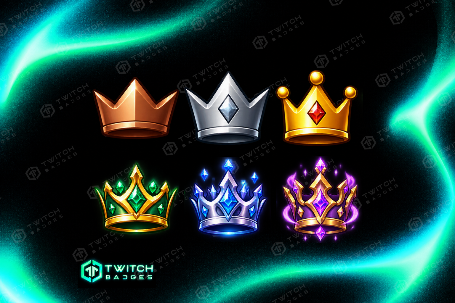 Crown Twitch Sub Badges preview