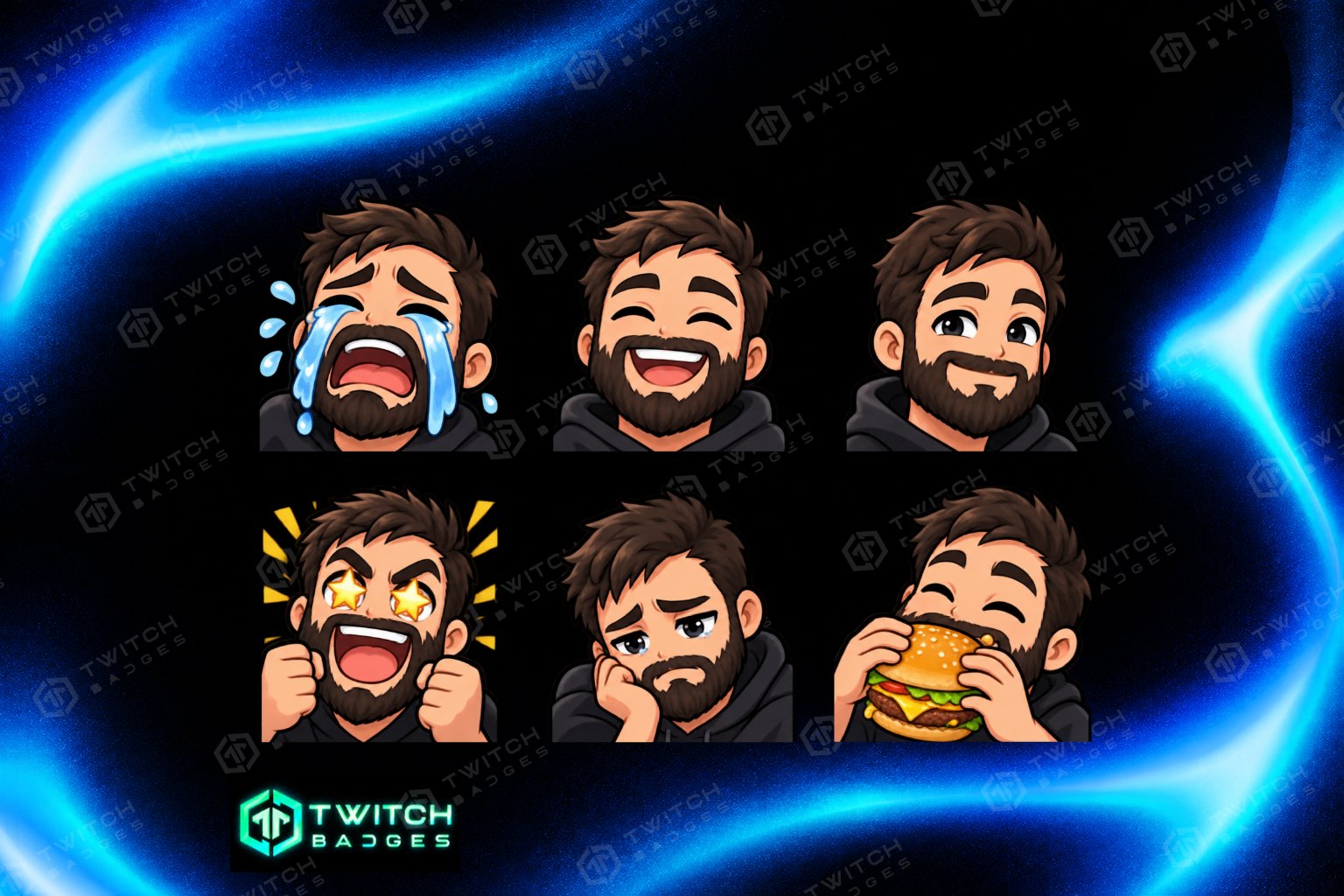 Gamer Twitch Emotes preview