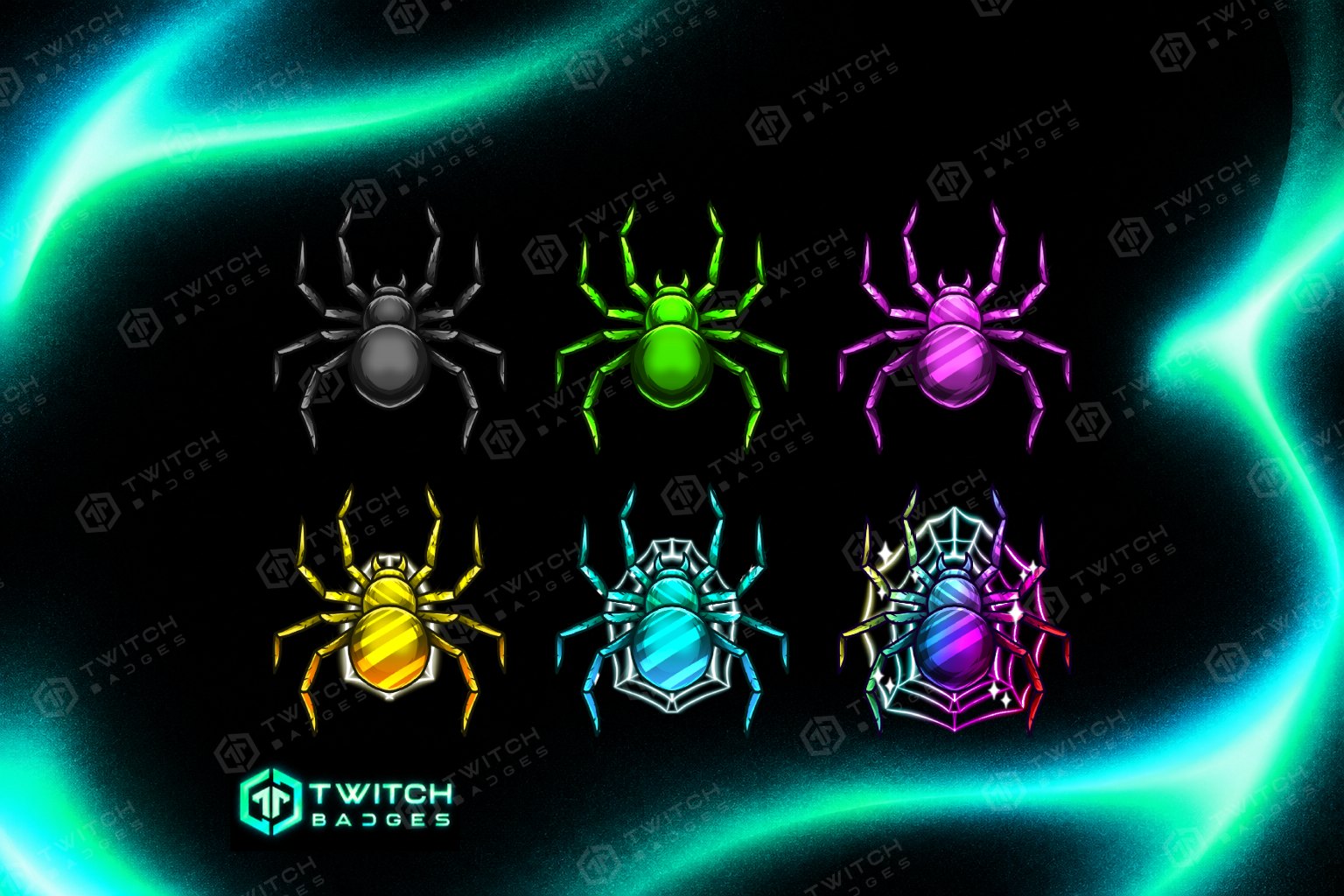 Spider Twitch Sub Badges preview
